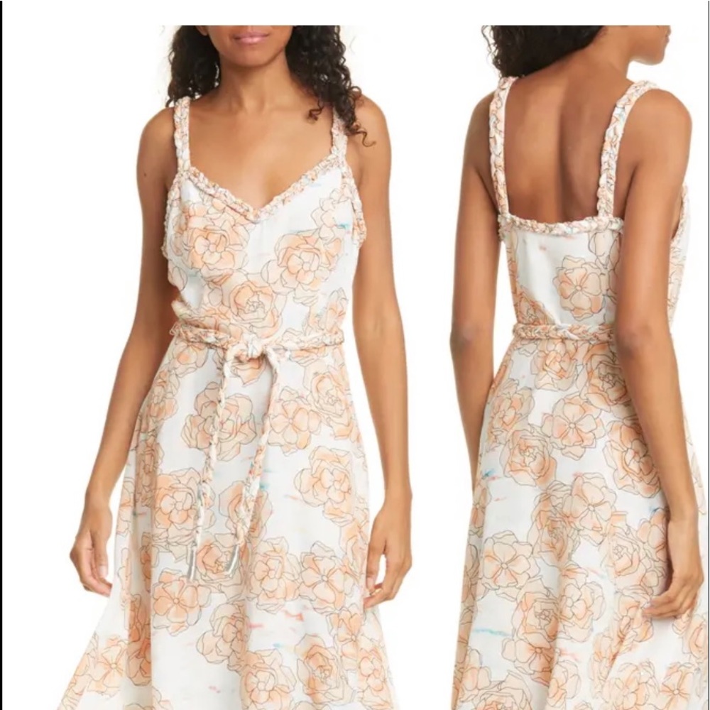 DYVNA | Chacha Braided Overlay Silk Dress 8